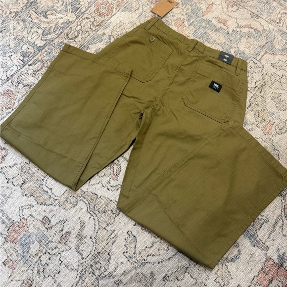 Vans Union Relaxed Carpenter Pants Utility NWT Size 26 Sold Out Olive - Picture 6 of 7